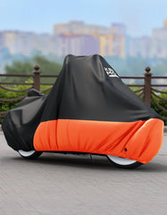 KEMIMOTO care-storage use case, cover keeping bike clean when idle