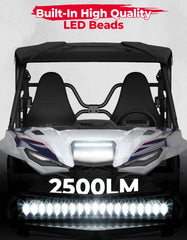 KEMIMOTO IP67 waterproof scoop light withstands rain and mud.