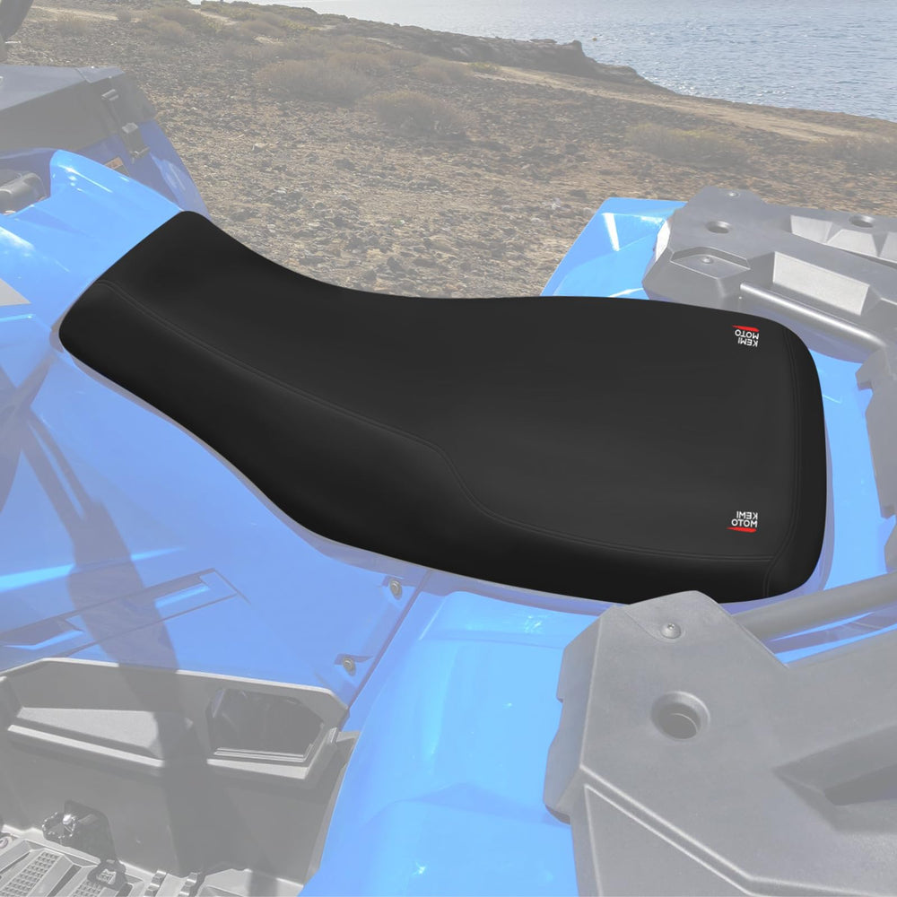 KEMIMOTO leather ATV seat cover for Polaris Sportsman 450-570 fit, protects and refreshes your ride.