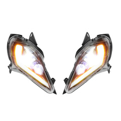 KEMIMOTO LED headlights 1204lm brightness boosts night visibility.