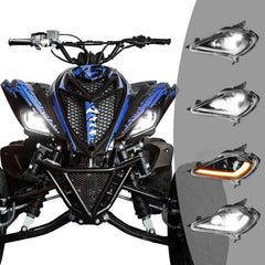 KEMIMOTO LED headlights daytime light enhances daytime visibility on rides.