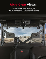 KEMIMOTO tinted rear window demonstrates reduced glare and added privacy.