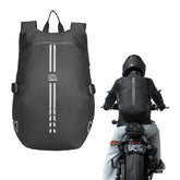 KEMIMOTO 40L backpack capacity view for helmets and laptop