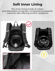 KEMIMOTO external helmet compartment with secure zipper