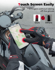 KEMIMOTO breathable fabric keeps hands cool during long rides