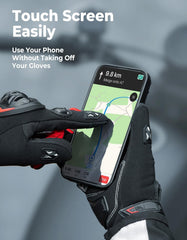 kemimoto motorcycle gloves feature breathable fabric panels to keep hands cool