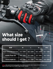 KEMIMOTO gloves provide ergonomic fit to reduce hand fatigue during extended trips.