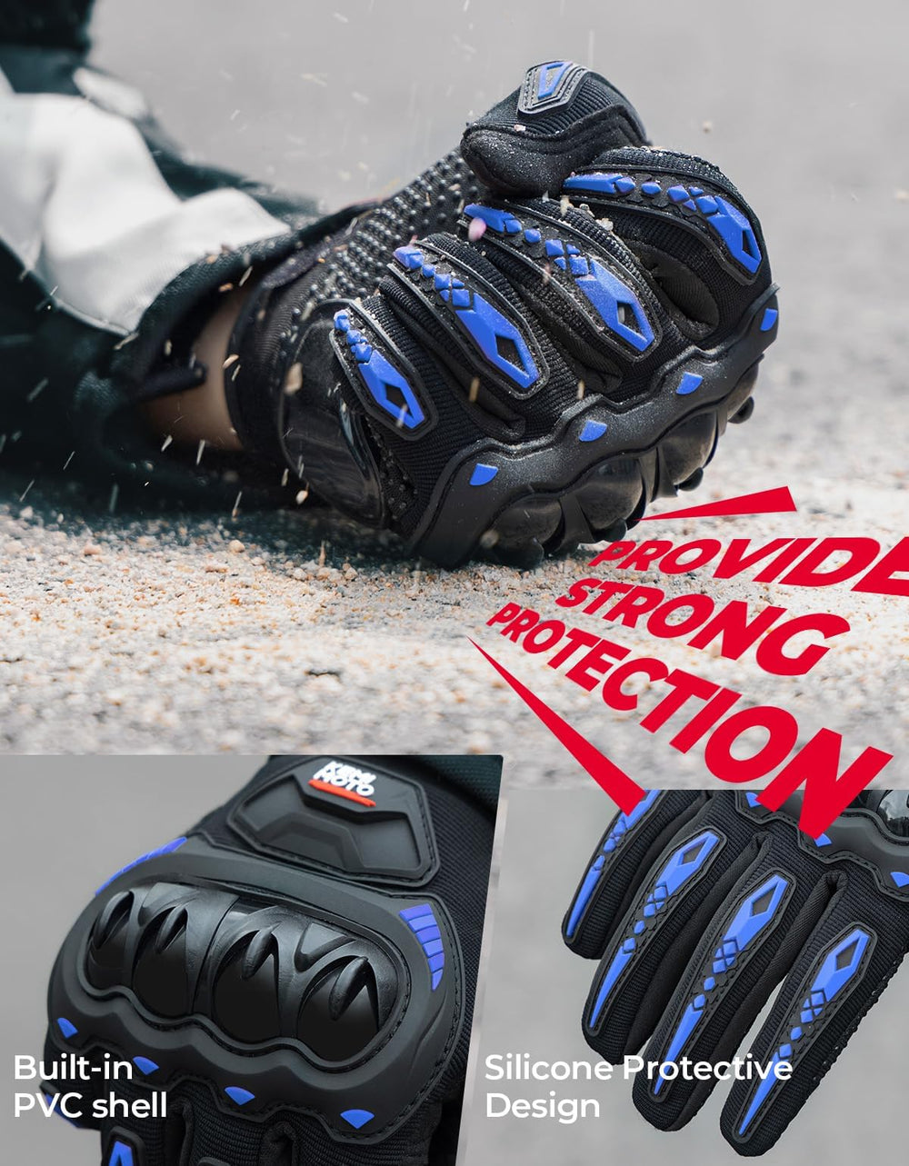 KEMIMOTO glove with PVC shell protecting hands from scrapes
