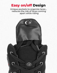 KEMIMOTO soft microfiber upper offering flexible, comfortable fit.