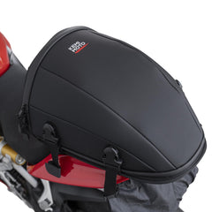 KEMIMOTO motorcycle tail bag with extended-capacity design for longer rides and gear