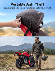 KEMIMOTO tail bag showing anti-slip base for stable mounting