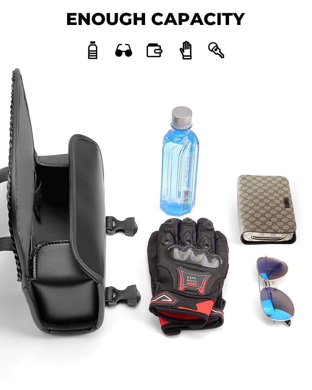 KEMIMOTO adjustable straps demonstrate easy mounting on multiple bikes