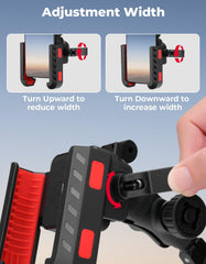 One-handed mounting with a quick-release grip for easy on-the-go use