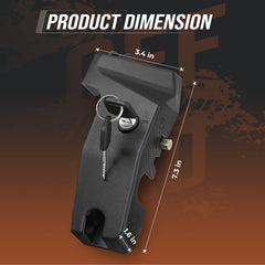 KEMIMOTO parking brake lock parts pack with cover, lock and keys.