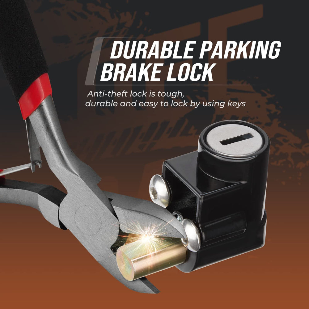 KEMIMOTO parking brake lock compatible with Ryker Rally Edition for stable parking.