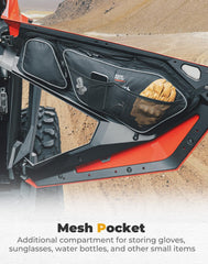 KEMIMOTO PRO XP PVC zipper closeup illustrating dust and mud protection.