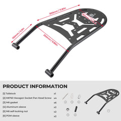 KEMIMOTO rear rack powder coating resists scratches during rugged rides