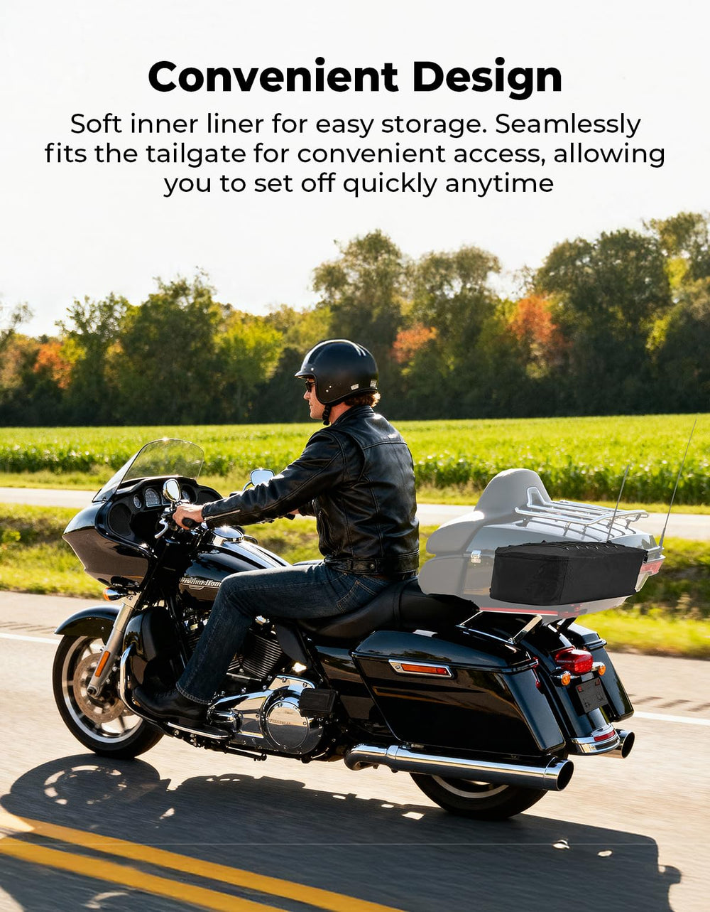 KEMIMOTO 28L liner helps keep trunk tidy during weekend trips.