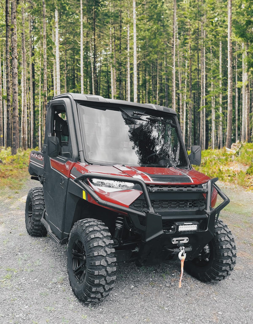 KEMIMOTO rear-view mirror enhances safety during work and outdoor recreation.