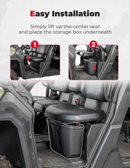KEMIMOTO removable storage bin with integrated handle for easy transport.