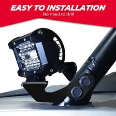 Rust-proof UTV brackets built to withstand rain, mud, and snow in all-weather use.