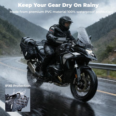 KEMIMOTO saddlebags 30l capacity stores gear for long trips and daily commutes.