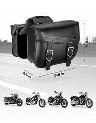 KEMIMOTO black saddlebags offering a sleek look on highway rides