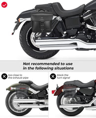 KEMIMOTO saddlebags install easily with adjustable straps for a quick setup.