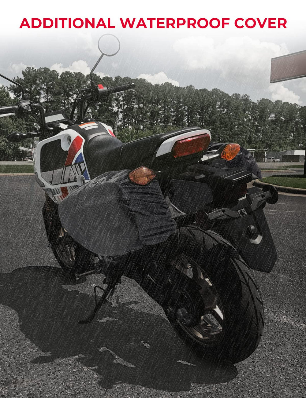 KEMIMOTO rain covers included protecting gear from rain and dust