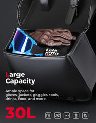 KEMIMOTO saddlebags mounted on motorcycle for broad compatibility