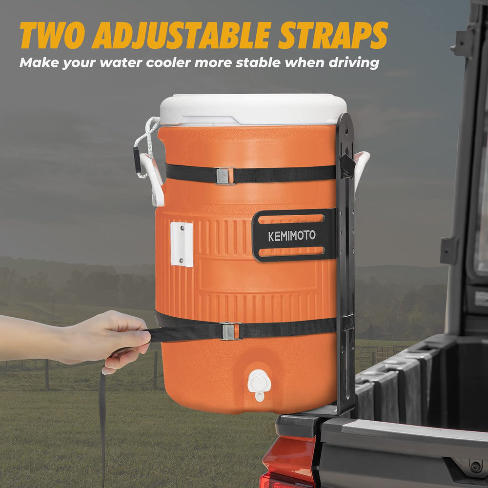KEMIMOTO steel bucket holder with durable coating resists wear on rugged sites.