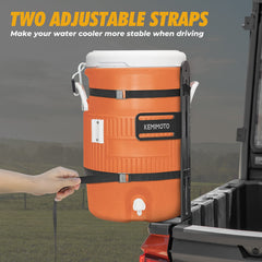 KEMIMOTO steel bucket holder with durable coating resists wear on rugged sites.