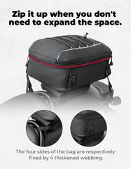 KEMIMOTO tail bag easy-install design for quick mounting.