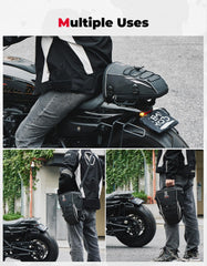 Silver finish complements ride aesthetics while offering practical storage.