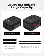 KEMIMOTO tail bag waterproof material protects gear in rain.