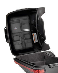 KEMIMOTO lid organizer complete kit displays full setup for touring bikes.