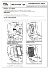 KEMIMOTO lid organizer in-use on Road King shows accessible storage.