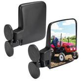 KEMIMOTO tractor magnetic side mirror with strong suction for paint-safe mounting.