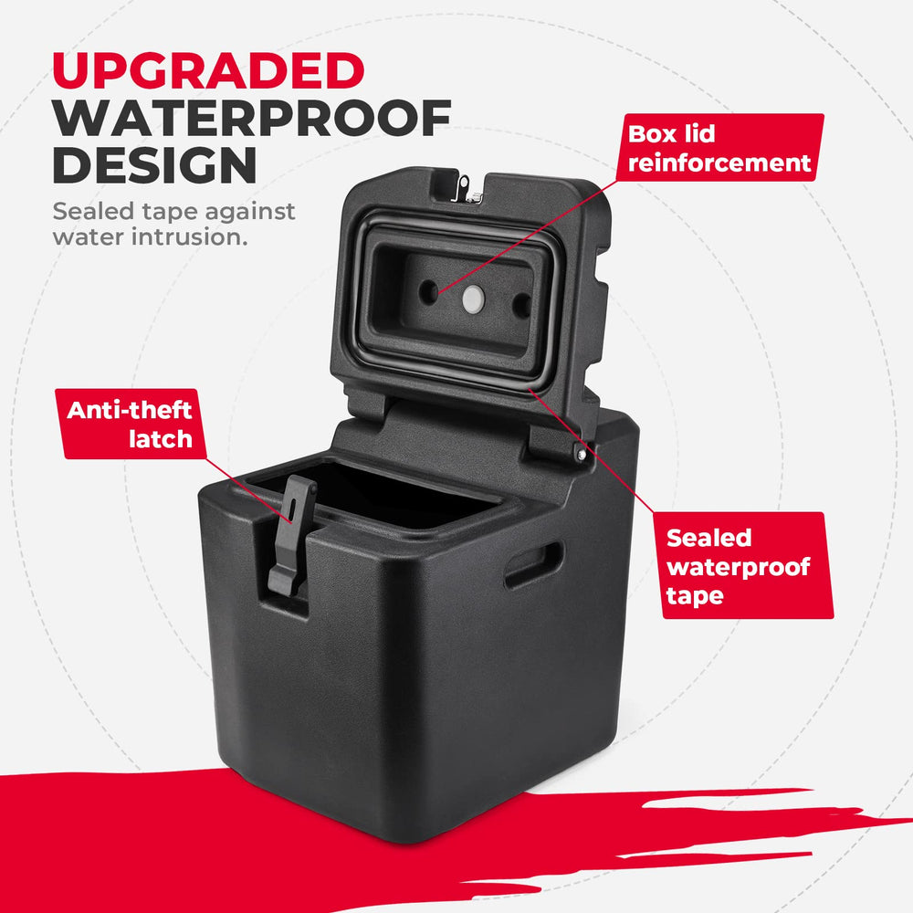 KEMIMOTO under-seat storage box fits Polaris Ranger XP 1000 for secure storage