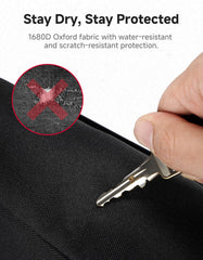 KEMIMOTO UTV bag organized compartments for gloves, phones, wallets.