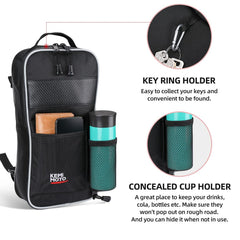 KEMIMOTO cup holder keeps drinks secure on rugged trails.