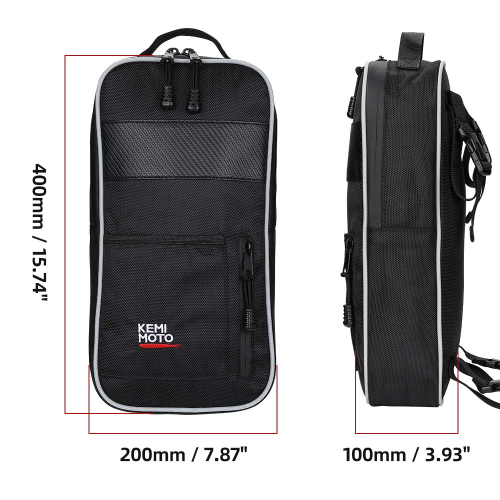 KEMIMOTO center bag interior organization supports quick item access.