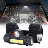 KEMIMOTO UTV dome light on rollbar mount delivers bright, hands-free illumination.