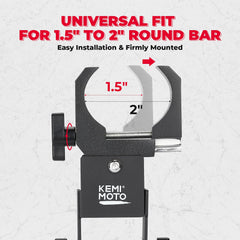 KEMIMOTO UTV belt holder rotatable clamp to avoid obstacles on trails
