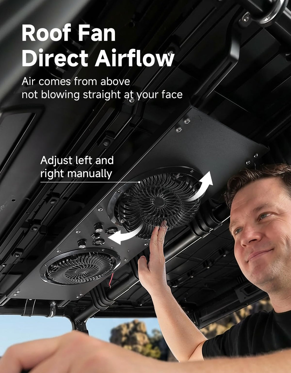 KEMIMOTO UTV IP66-rated fan resists dust and water.