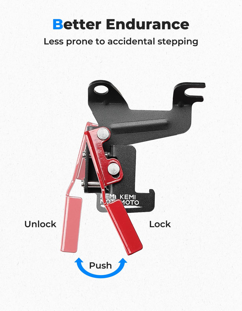 KEMIMOTO UTV parking brake spring guard closeup highlights protective durability