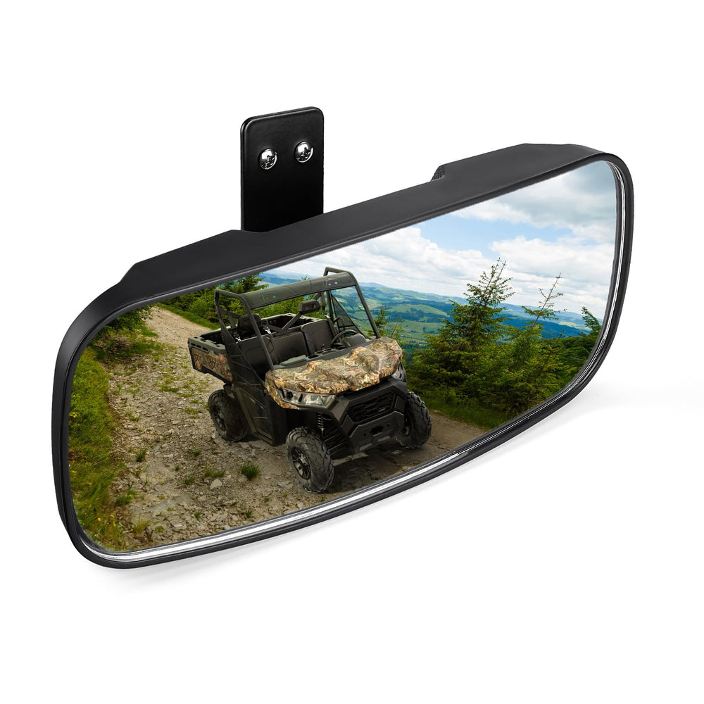 KEMIMOTO UTV rearview mirror front view enhances Polaris Ranger rear visibility