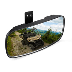 KEMIMOTO UTV rearview mirror front view enhances Polaris Ranger rear visibility