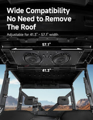 KEMIMOTO UTV roof mount fits Polaris Ranger and Defender.