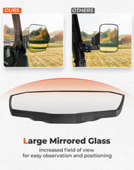 KEMIMOTO Defender HD10 mirror maintains clear rear vision at speed